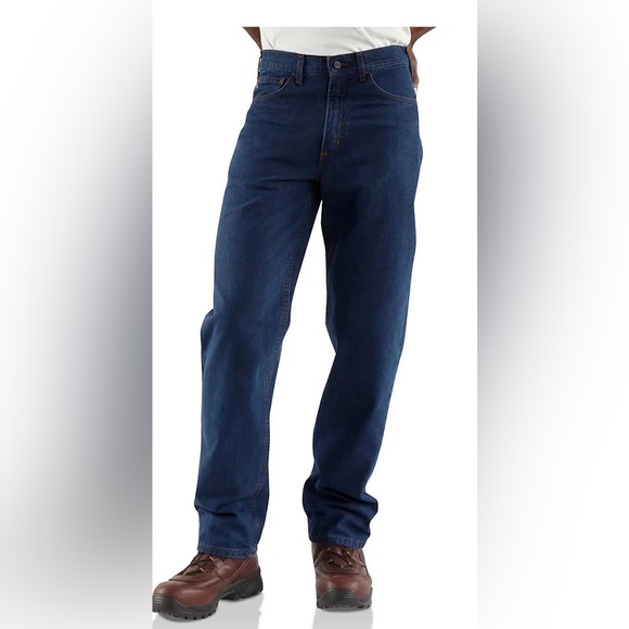 Carhartt Other - Carhartt Flame-Resistant Signature Denim Jeans Relaxed Fit men’s 44 x 32 280-83